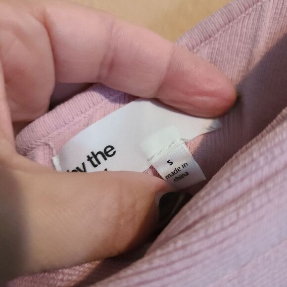 By The Way X Revolve Pink Off The Shoulder Asymmetrical Ribbed Bodycon D… - Picture 6 of 6